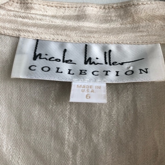 NWOT!!  Nicole Miller dress w. ruched bodice - Picture 3 of 7